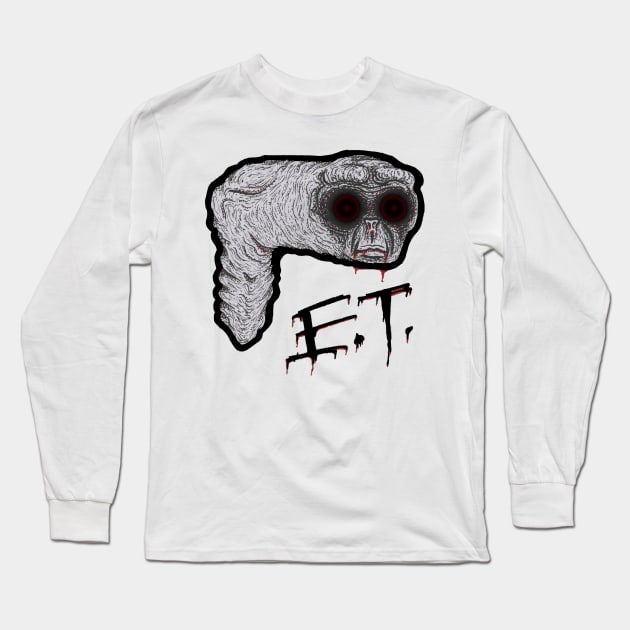 E.T. the extra terrifying extra terrestrial Long Sleeve T-Shirt by wet_chicken_lip